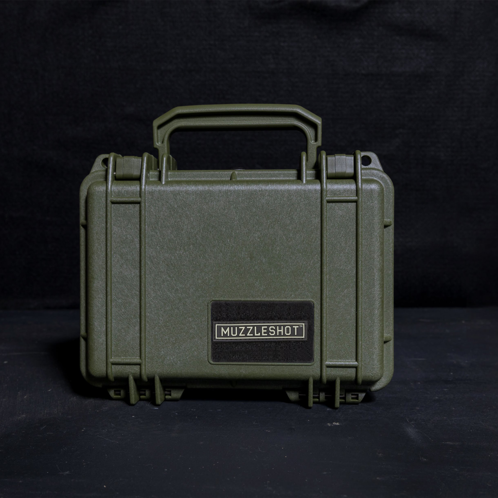 OD Green Muzzleshot Military Shot Glass Case